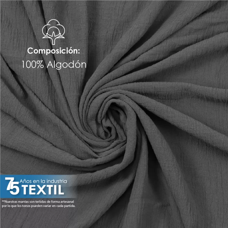 Tela Sienna 1.30 M ancho Gris Oxford