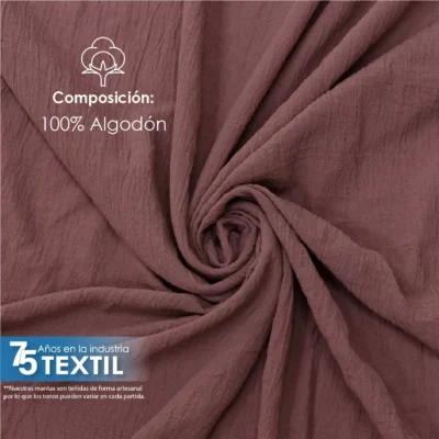 Tela Sienna 1.30 M ancho Palo de Rosa: imagen 5