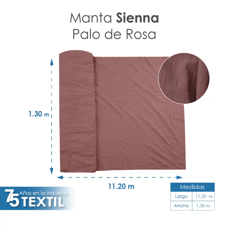 Tela Sienna 1.30 M ancho Palo de Rosa