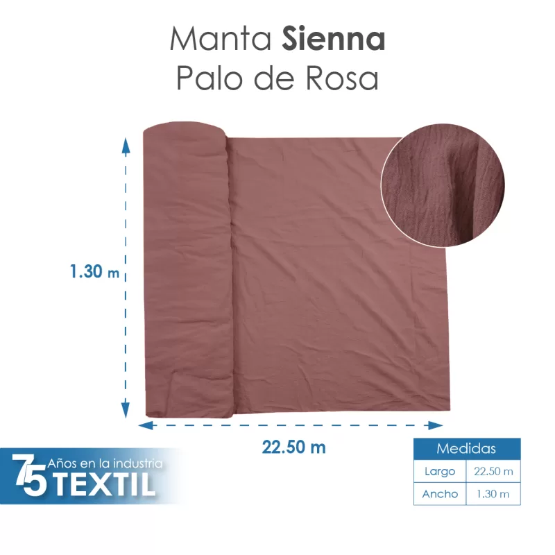Tela Sienna 1.30 M ancho Palo de Rosa