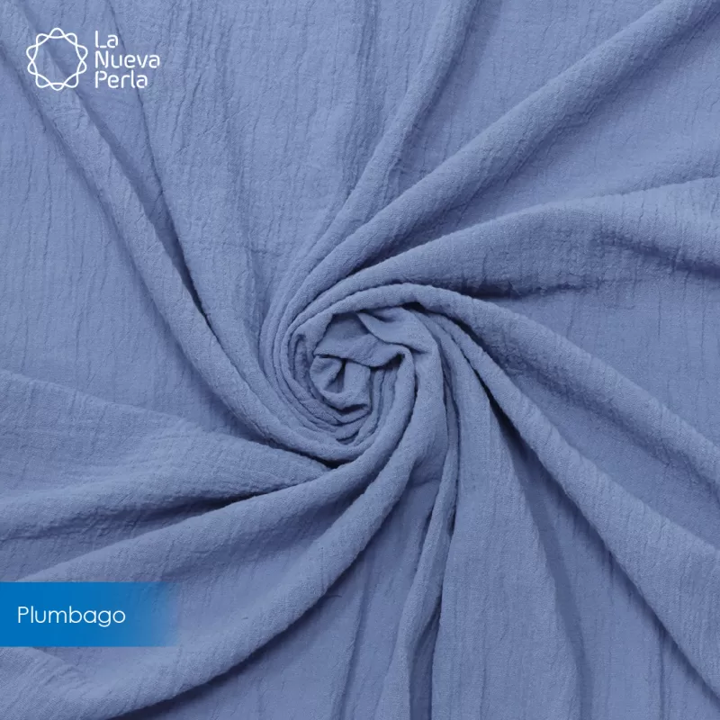Tela Sienna 1.30 M ancho Azul Plumbago