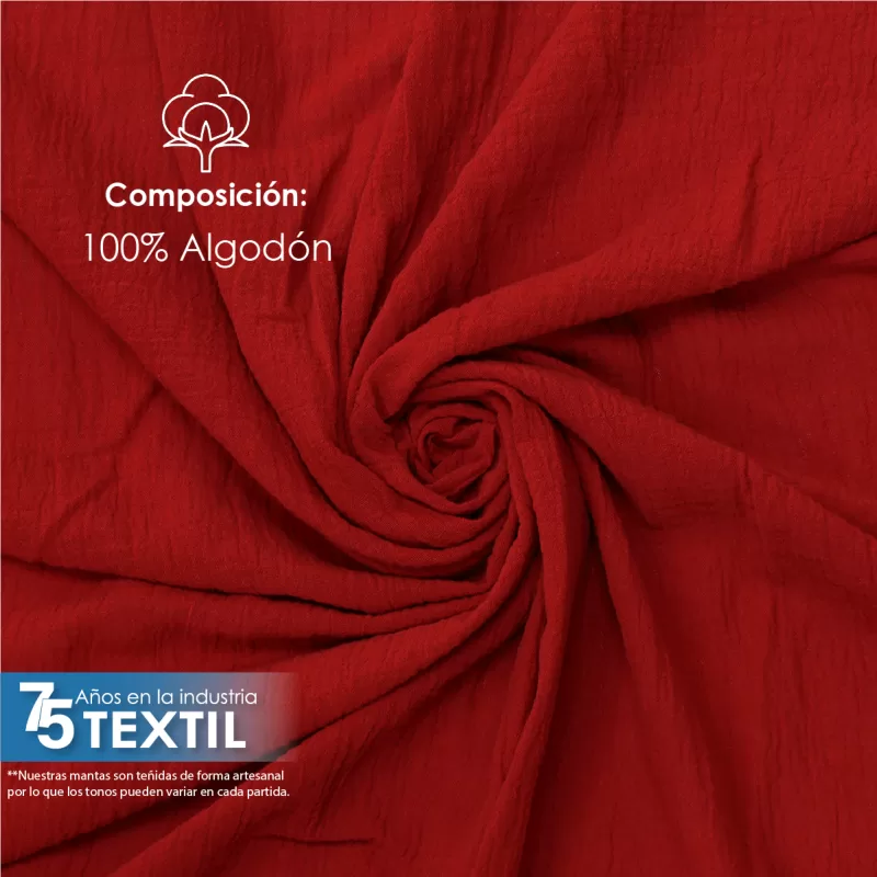 Tela Sienna 1.30 M ancho Rojo