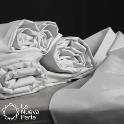 Tela Percal 180 hilos Huatulco 280 cm 50% algodón 50% Poliéster Blanco: imagen 3