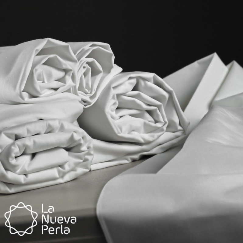Tela Percal 180 hilos Huatulco 280 cm 50% algodón 50% Poliéster Blanco