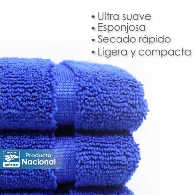 Toalla Microfibra Pullman 40X60 Color Azul Rey: imagen 4