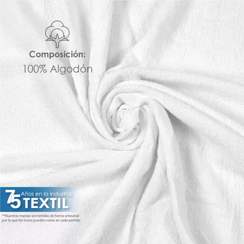 Yute Mérida 1.40 M ancho Blanco