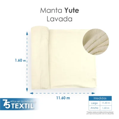 Yute Mérida 1.40 M ancho Lavado: imagen 3