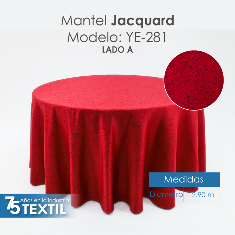 Mantel Yackard Redondo YE-281 AFRICA ROJO
