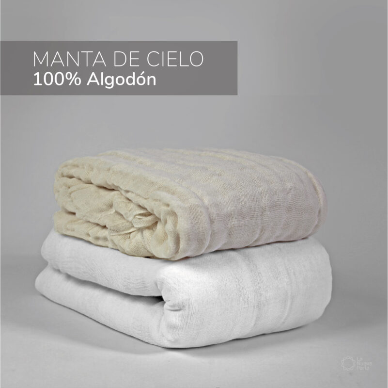 Manta de cielo 85 cm ancho Cruda