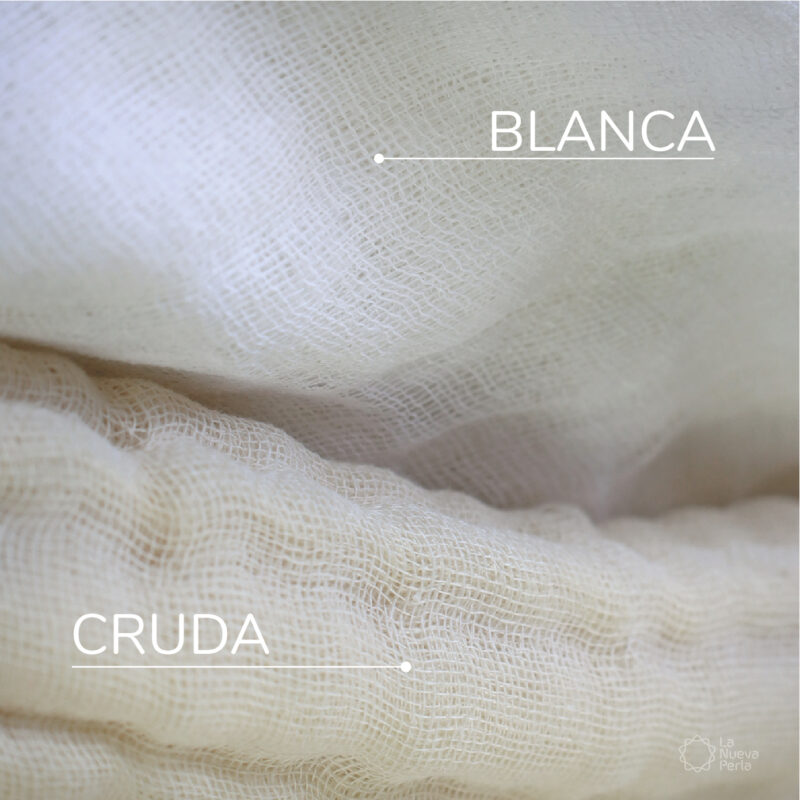 Manta de cielo 85 cm ancho Cruda