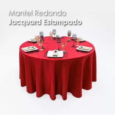 Mantel Yackard Redondo YE-281 AFRICA ROJO: imagen 7