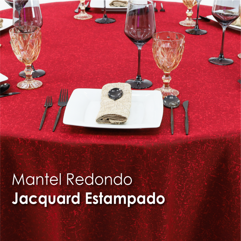 Mantel Yackard Redondo YE-281 AFRICA ROJO