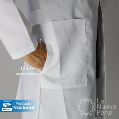 Bata de Laboratorio 80% Poliéster 20% Algodón Talla 32: imagen 8