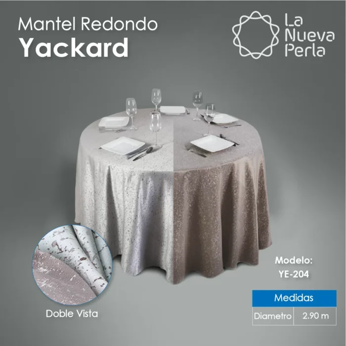 Mantel Yackard Redondo YE-204 ** SOBRE PEDIDO **