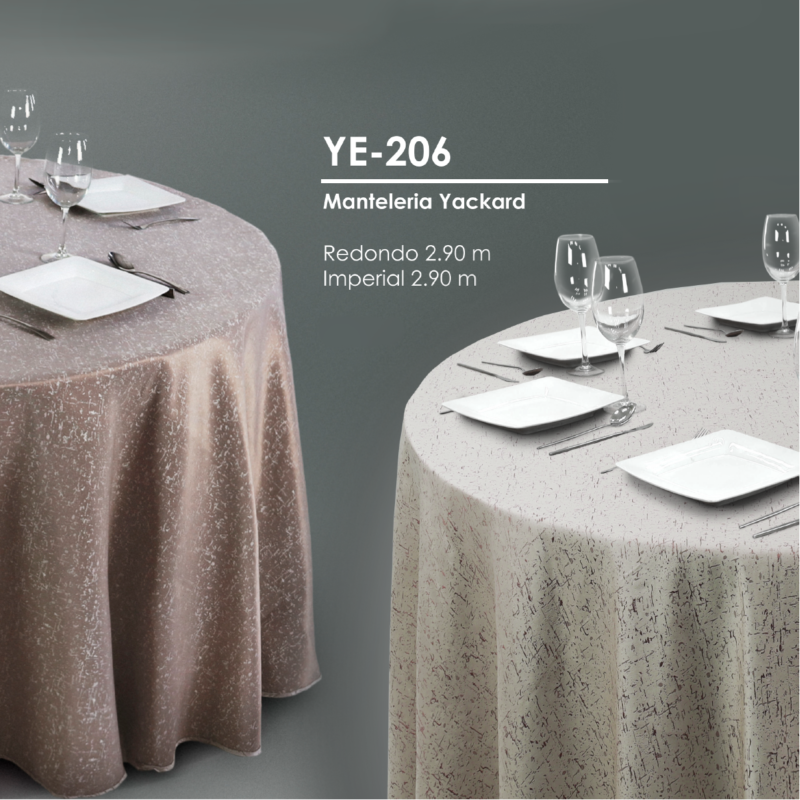 Mantel Yackard Redondo YE-206 ** SOBRE PEDIDO **