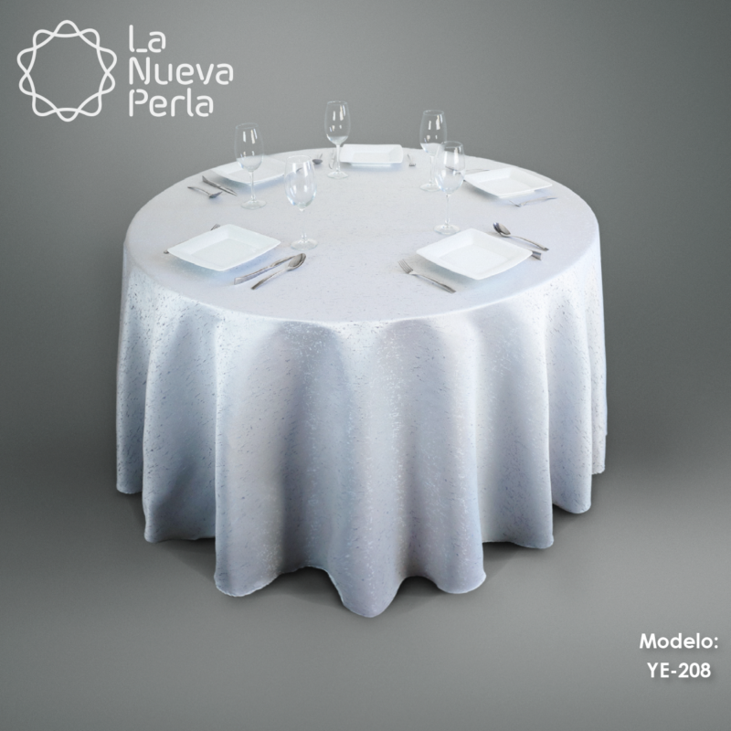 Mantel Yackard Redondo YE-208 AFRICA PLATA