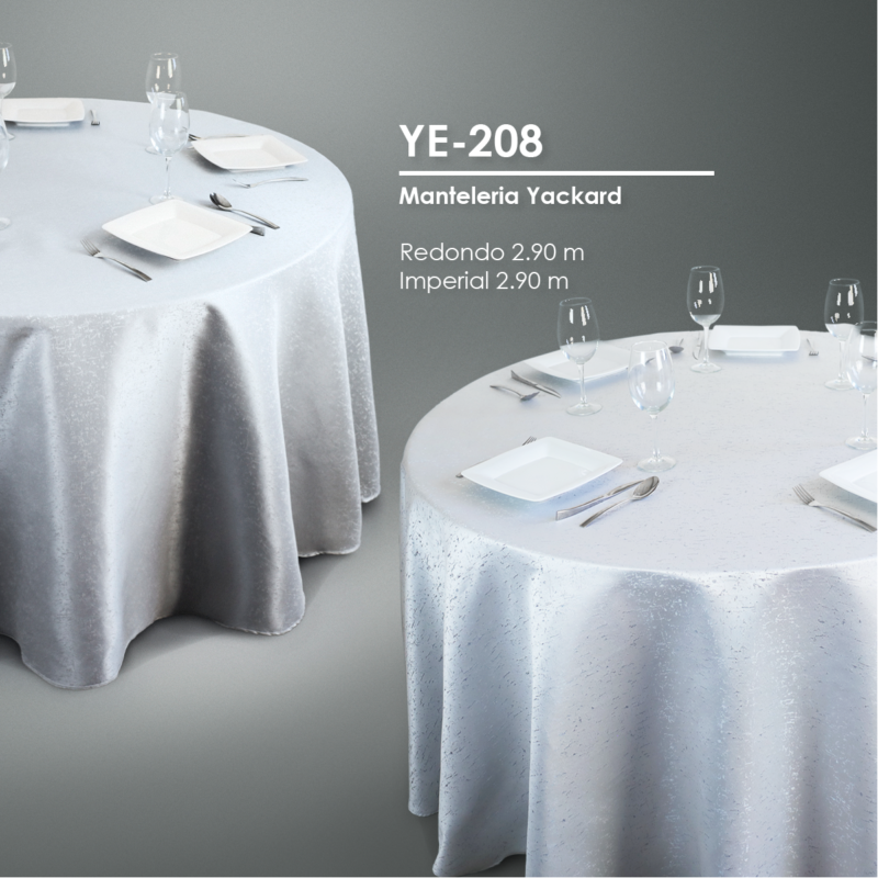 Mantel Yackard Redondo YE-208 AFRICA PLATA