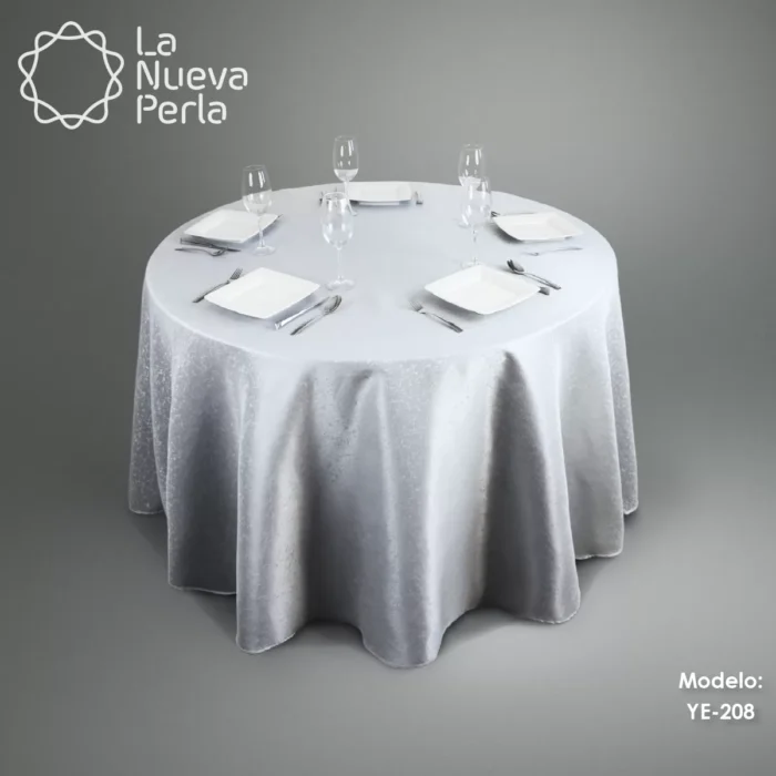 Mantel Yackard Redondo YE-208 AFRICA PLATA