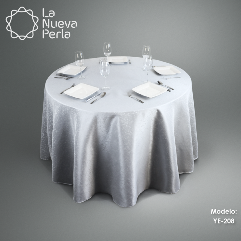 Mantel Yackard Redondo YE-208 AFRICA PLATA