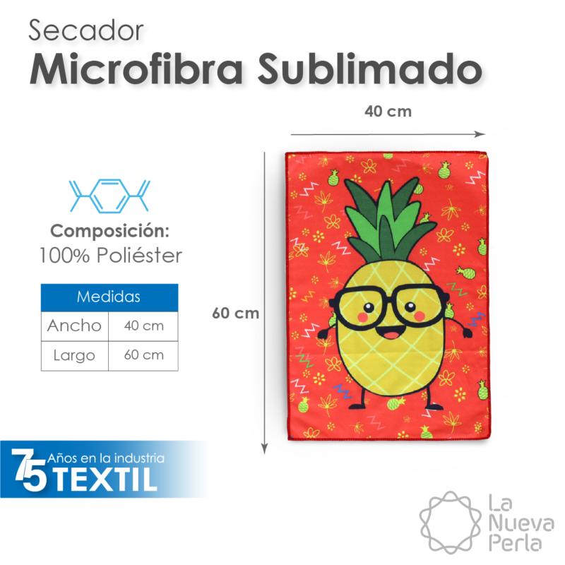 Secador Microfibra 40X60 Sublimado