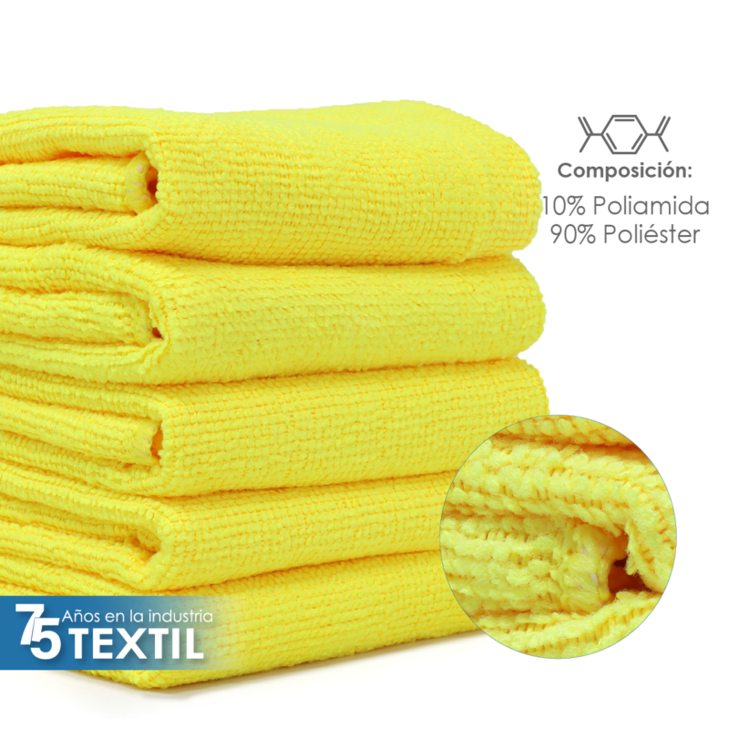 Secador Microfibra 40X40 Color Amarillo