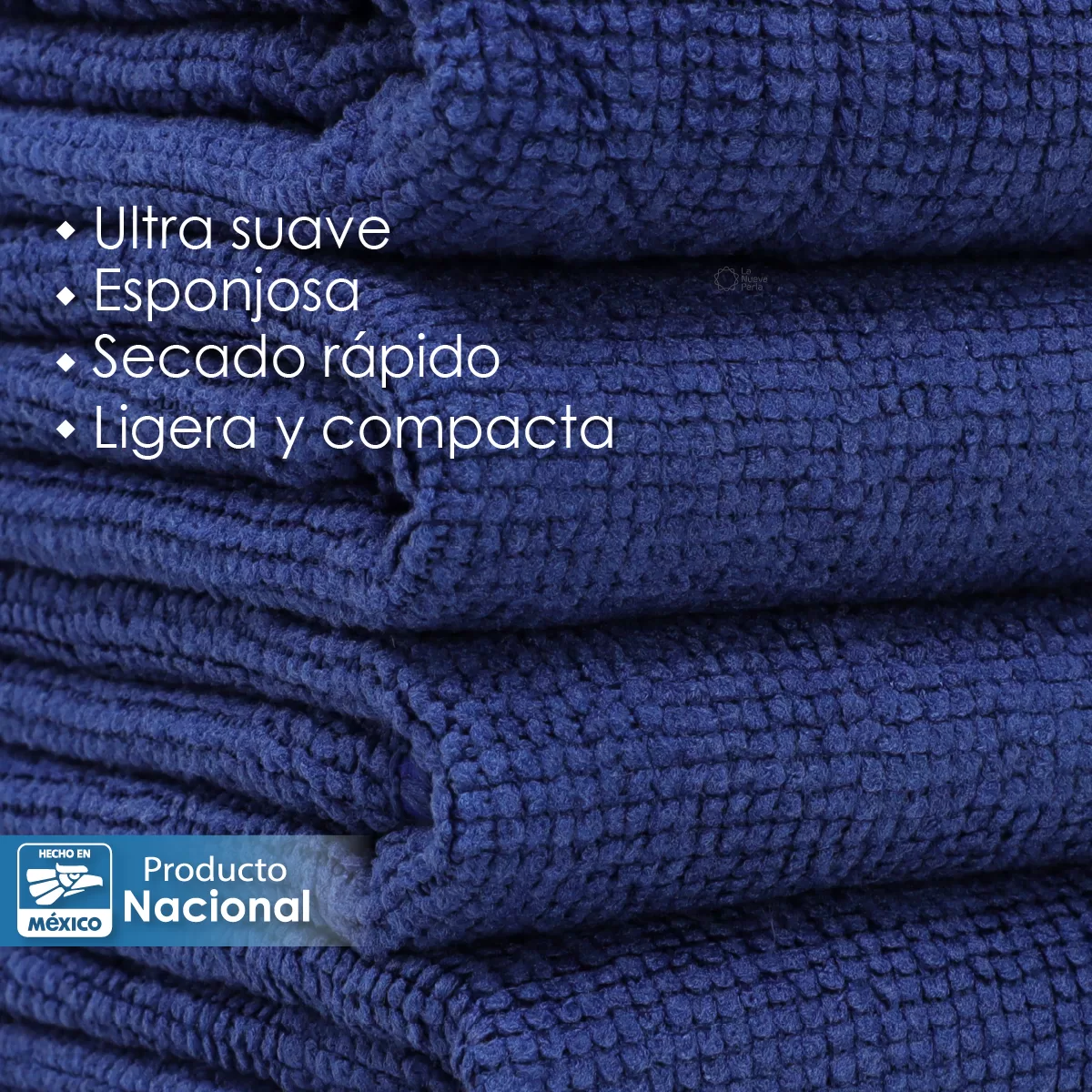 Secador Microfibra 40X40 Color Azul Marino: imagen 5