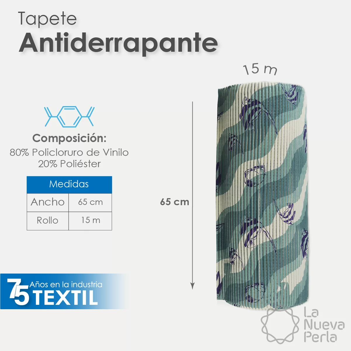 Tapete Antiderrapante 65 cm: imagen 2