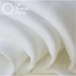 Pañalina 70 cm ancho 100% algodón blanco