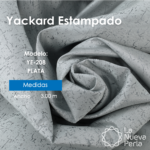 Tela Yackard (Jacquard) 3.00 m Ancho - YE-208 AFRICA PLATA