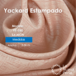 Tela Yackard (Jacquard) 3.00 m Ancho - YE-280 VENECIA SALMÓN