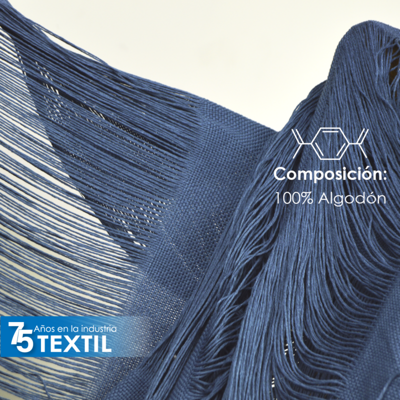 Manta Deshilada 1.80 M ancho 100% Algodón Azul Mezclilla