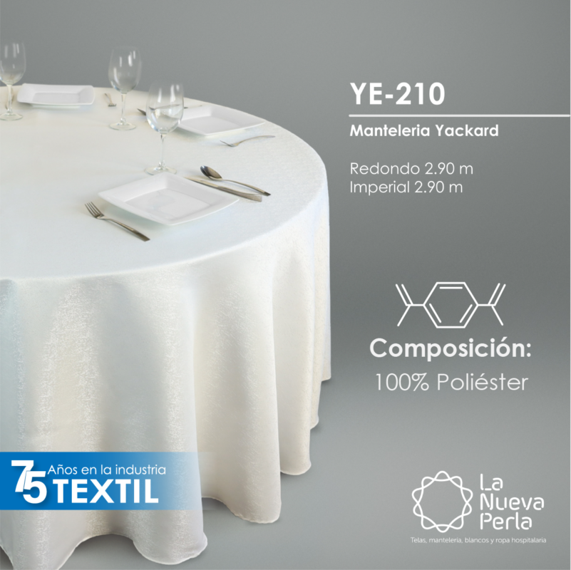 Mantel Yackard Redondo YE-210 FRANCIA HUESO