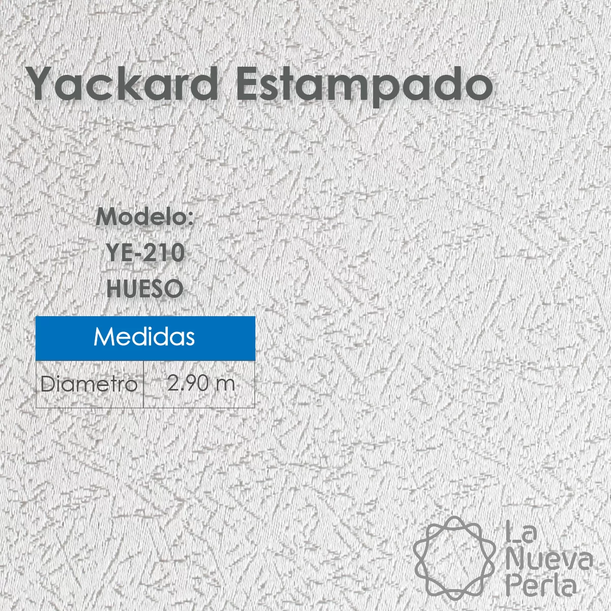Mantel Yackard Redondo YE-210 FRANCIA HUESO: imagen 4