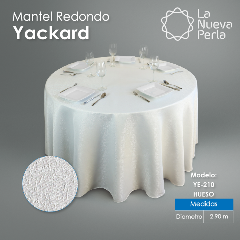 Mantel Yackard Redondo YE-210 FRANCIA HUESO