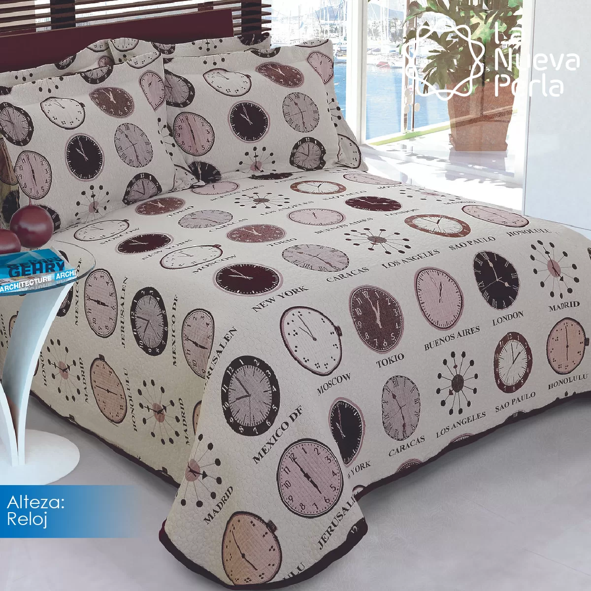 Colcha Alteza Reloj King Size: imagen 1