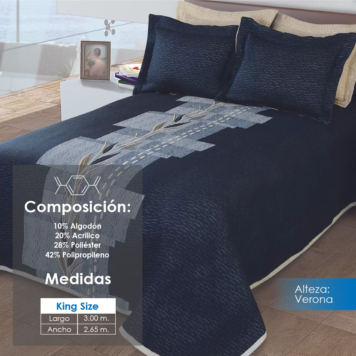 Colcha Alteza Verona King Size: imagen 2