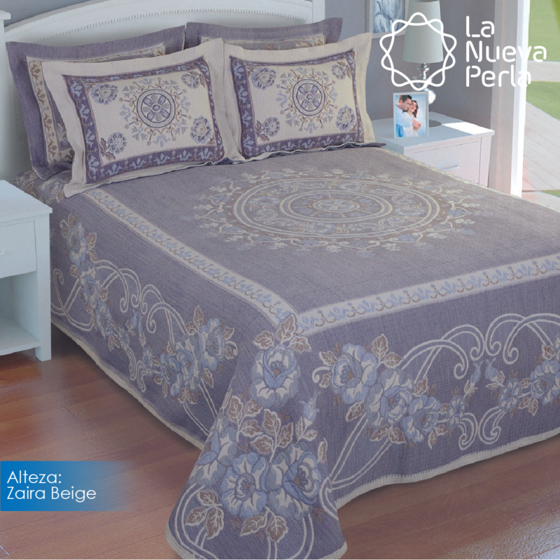 Colcha Alteza Zaira Beige Individual