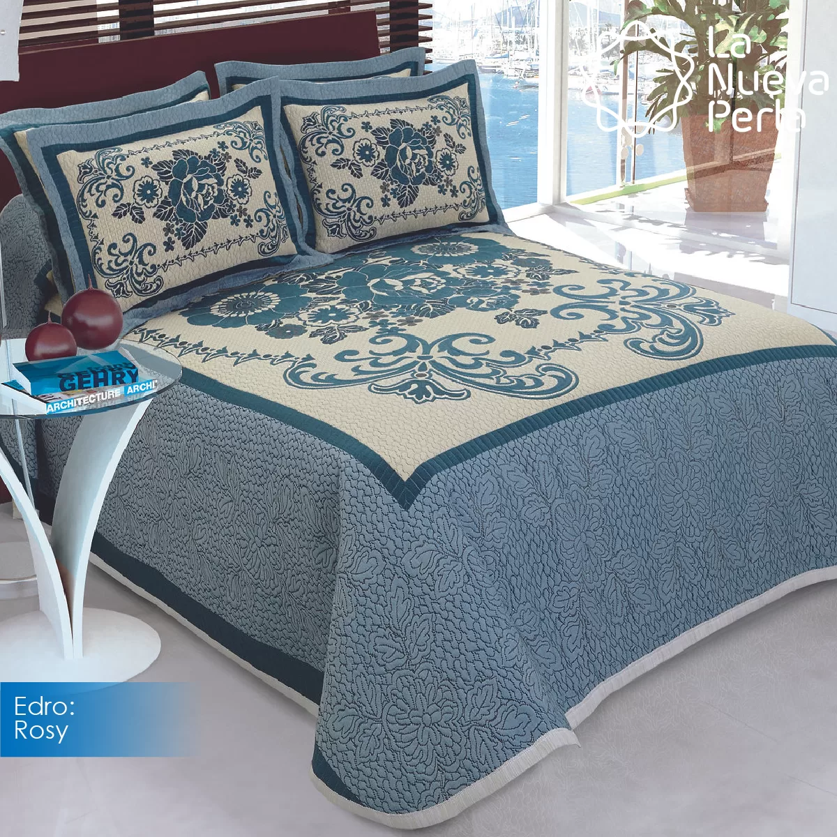 Colcha Edro Rosy Individual: imagen 1
