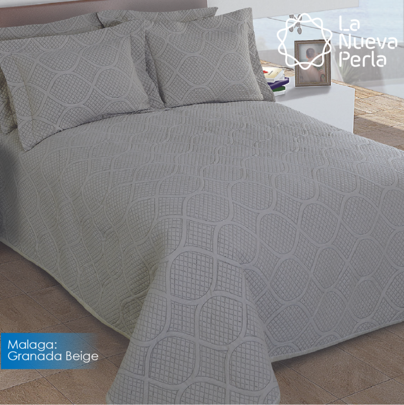 Colcha Málaga Granada Beige Individual