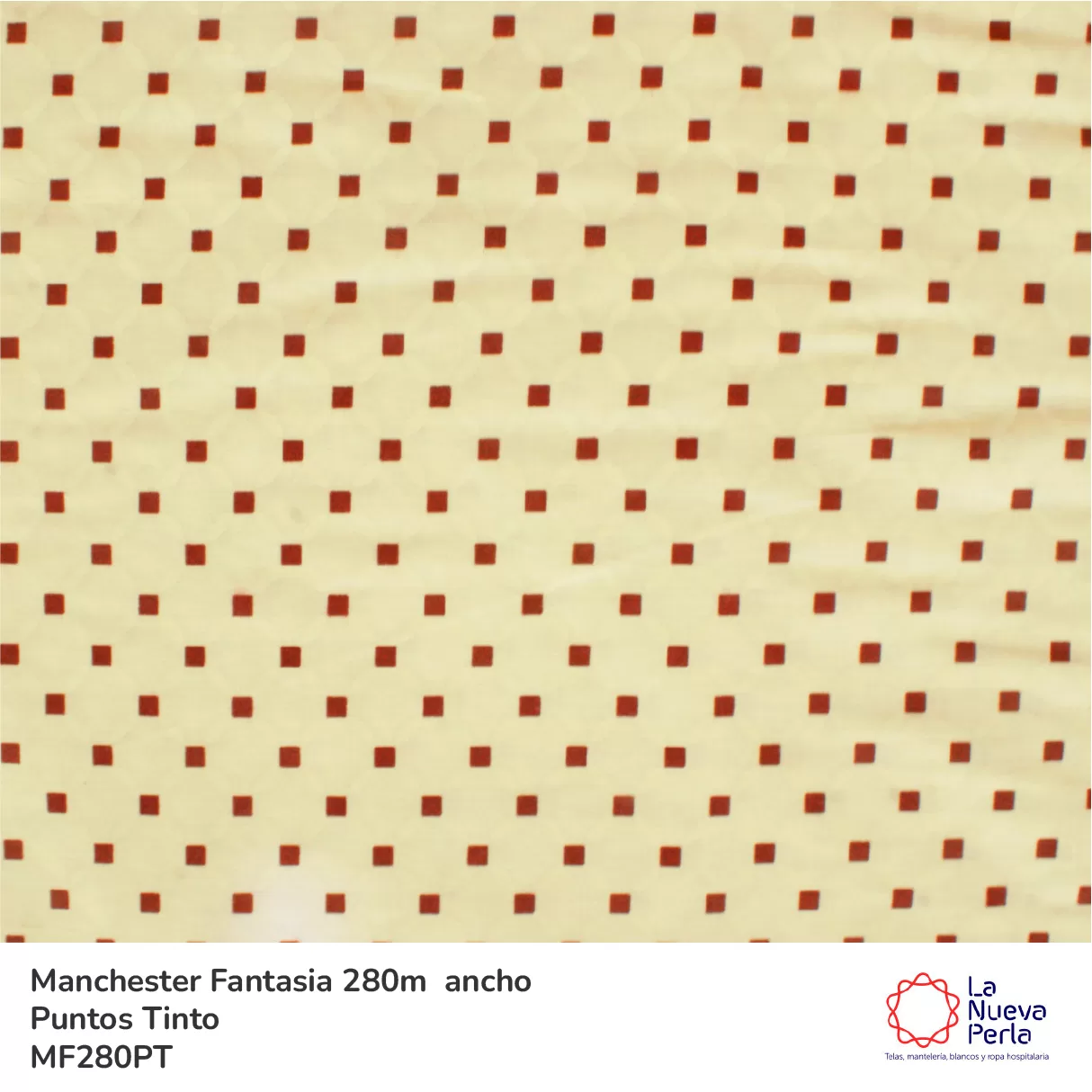 Tela Manchester 150 hilos 280 cm 50% algodón 50% Poliéster Punto Tinto: imagen 1