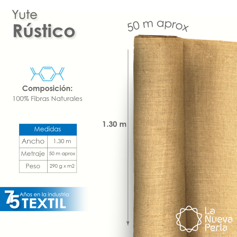 Yute Rústico 1.30 M ancho