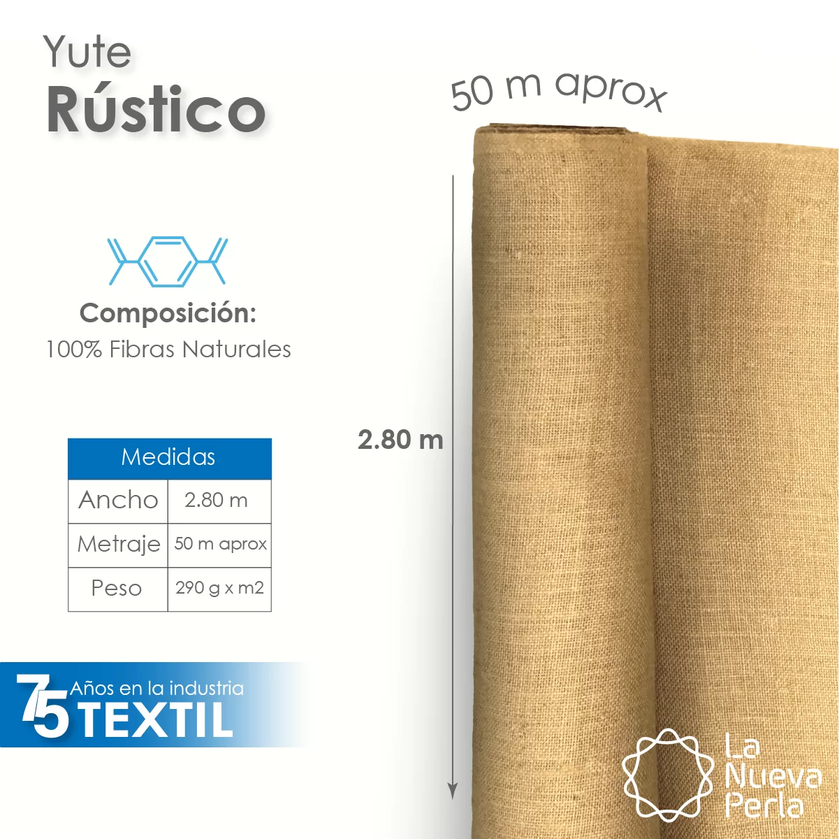 Yute Rústico 2.80 M ancho: imagen 2