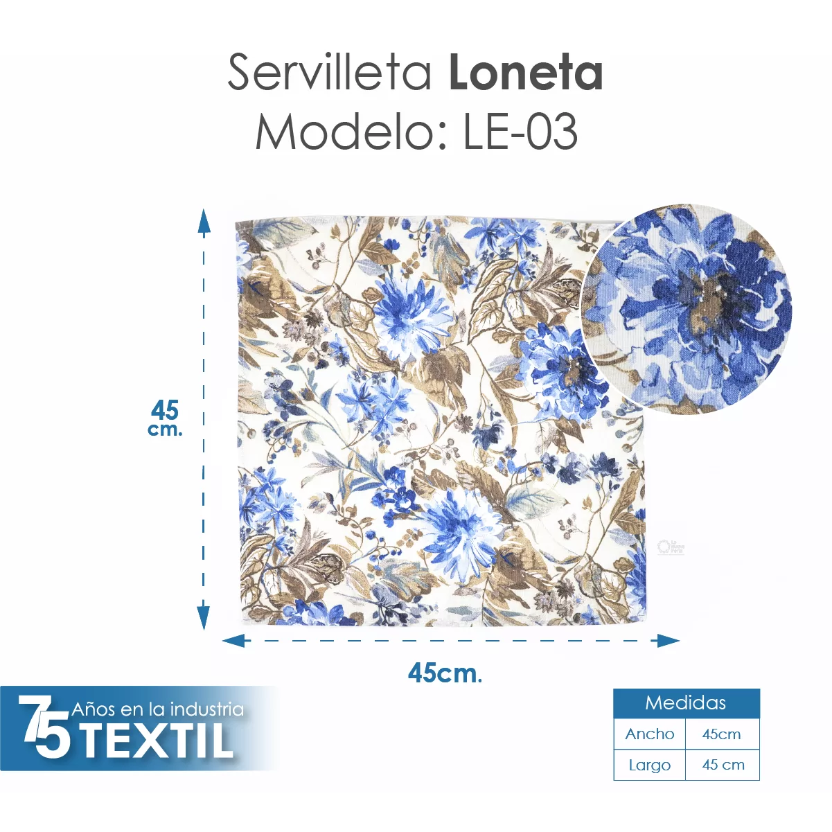 Servilleta Loneta Estampada LE-03: imagen 2