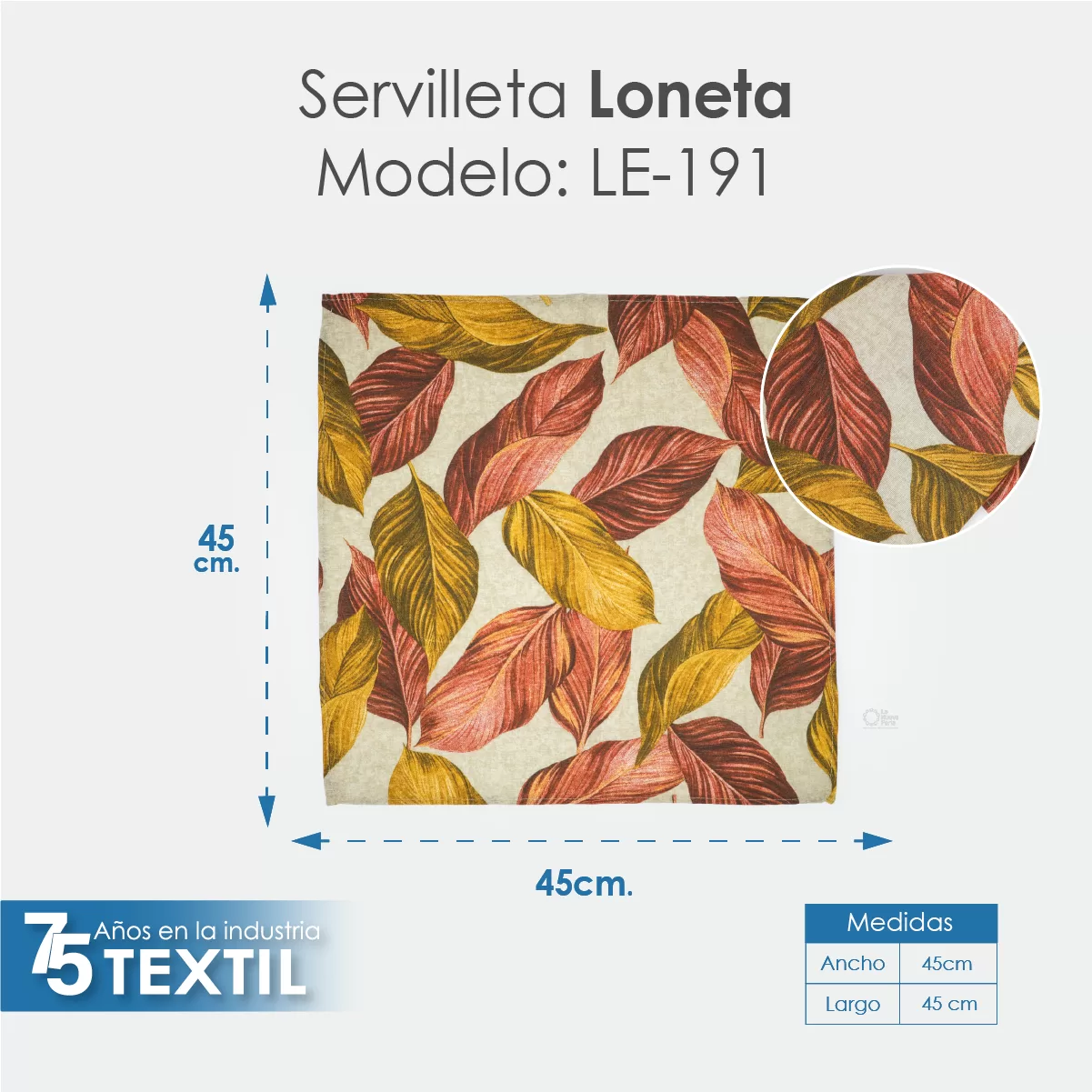Servilleta Loneta Estampada LE-191: imagen 2