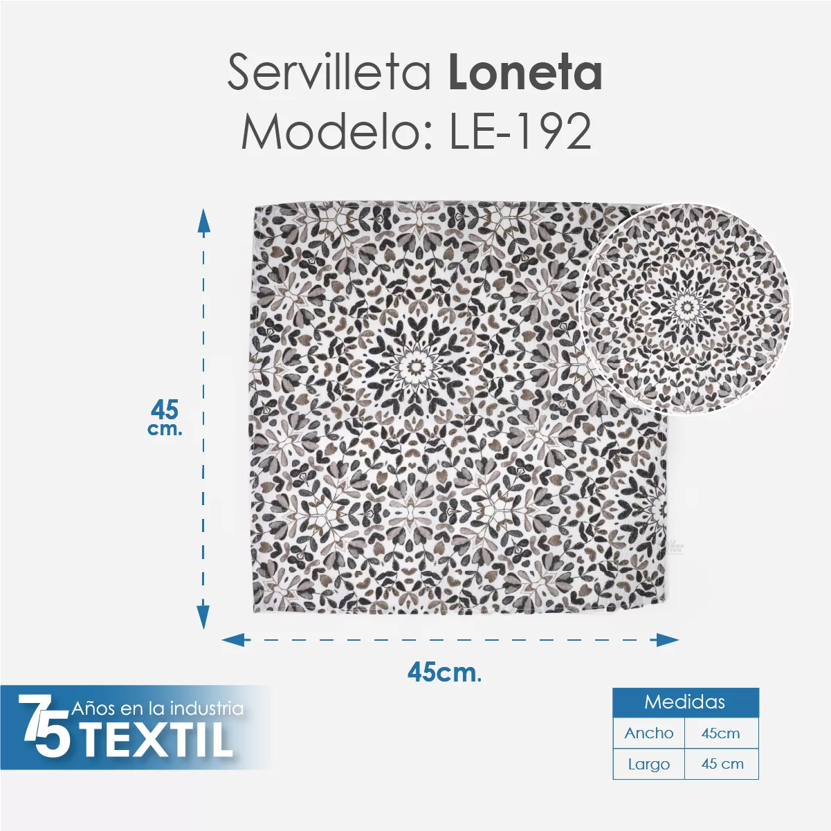 Servilleta Loneta Estampada LE-192: imagen 2