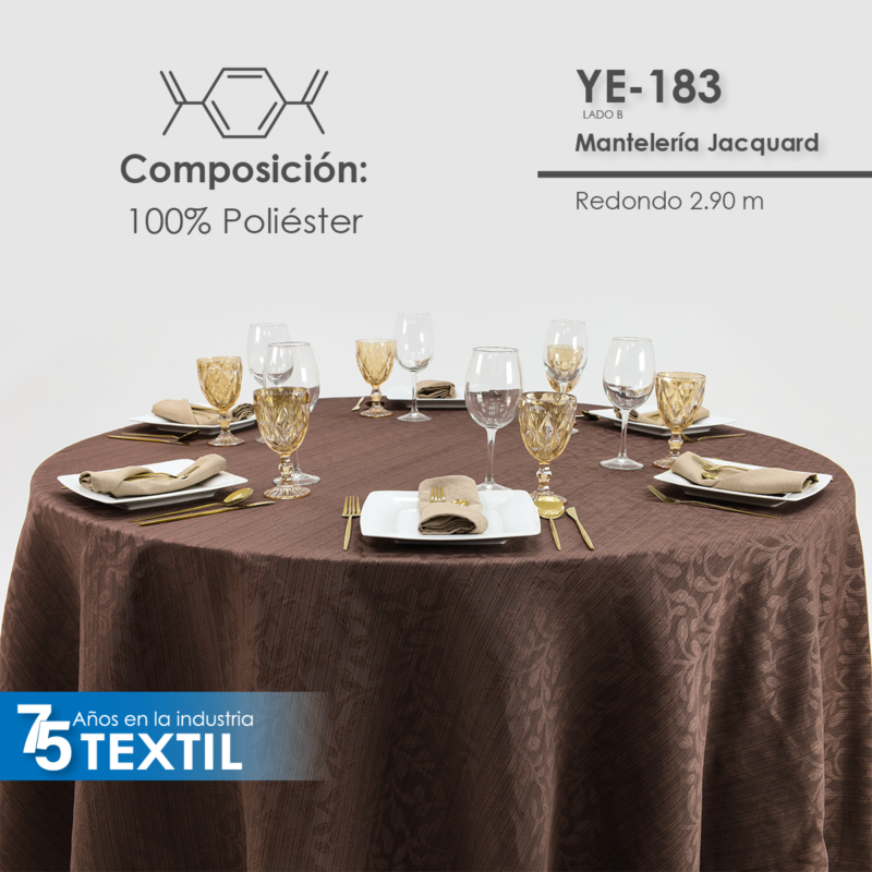 Mantel Yackard Redondo YE-183 CHOCOLATE