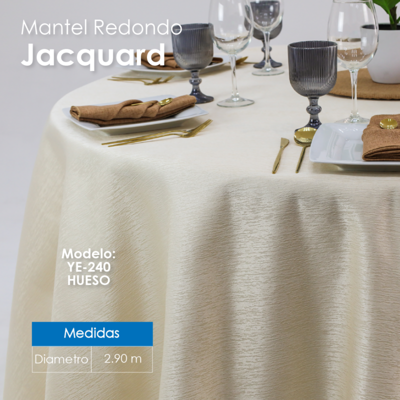 Mantel Yackard Redondo YE-240 ** SOBRE PEDIDO **