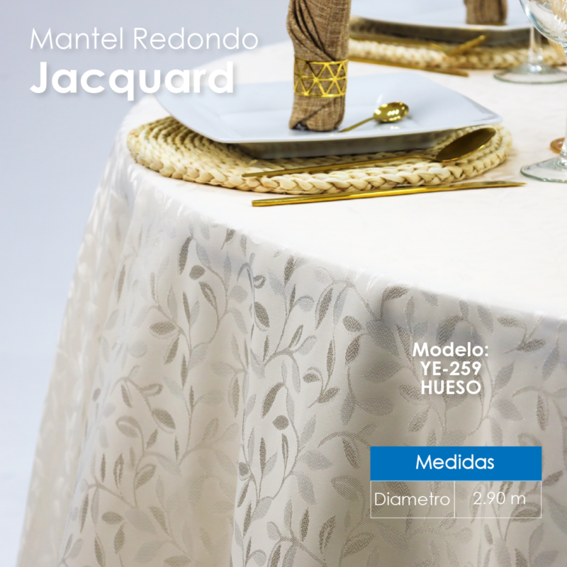 Mantel Yackard Redondo YE-259 CHAMPAÑA