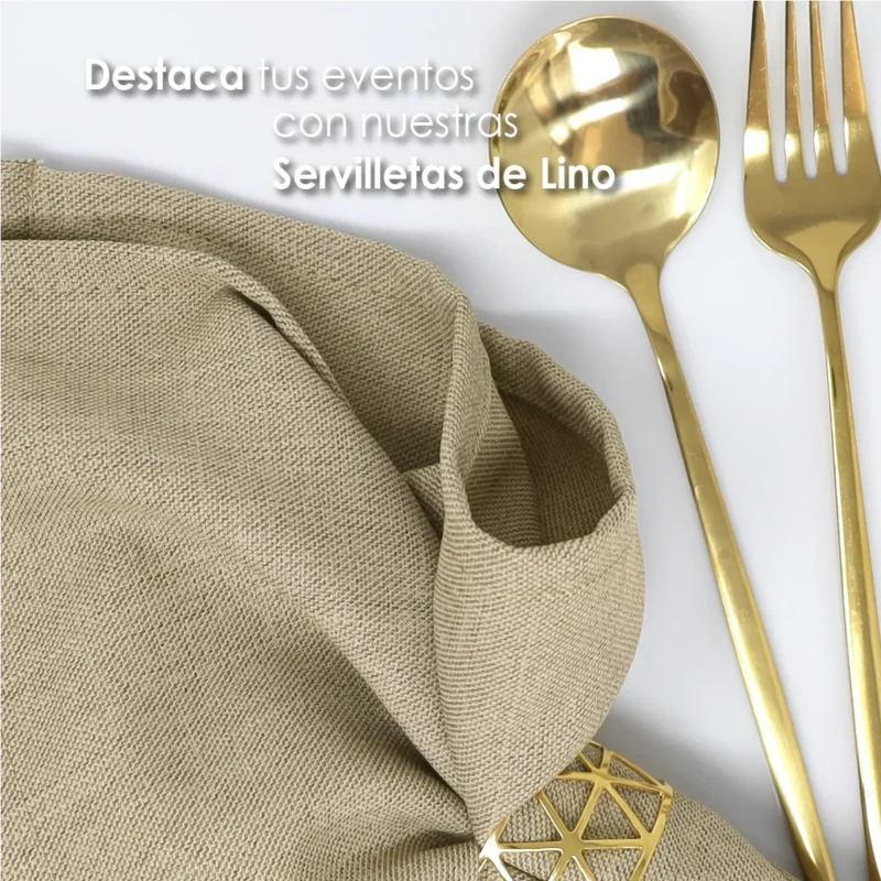 Servilleta Lino Perú 45 x 45 cm Camello