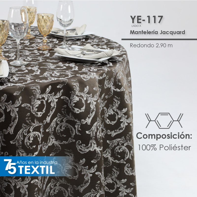 Mantel Yackard Redondo YE-117 CHOCOLATE
